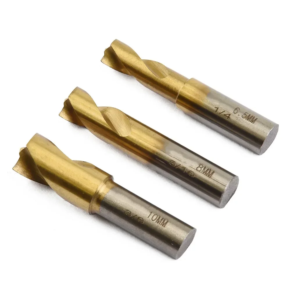 1PC 6.5mm/8mm/10mm HSS Puntlas Cutter Lassen Boor Titanium Plating Zaagtand punt Verzinkboor Bit