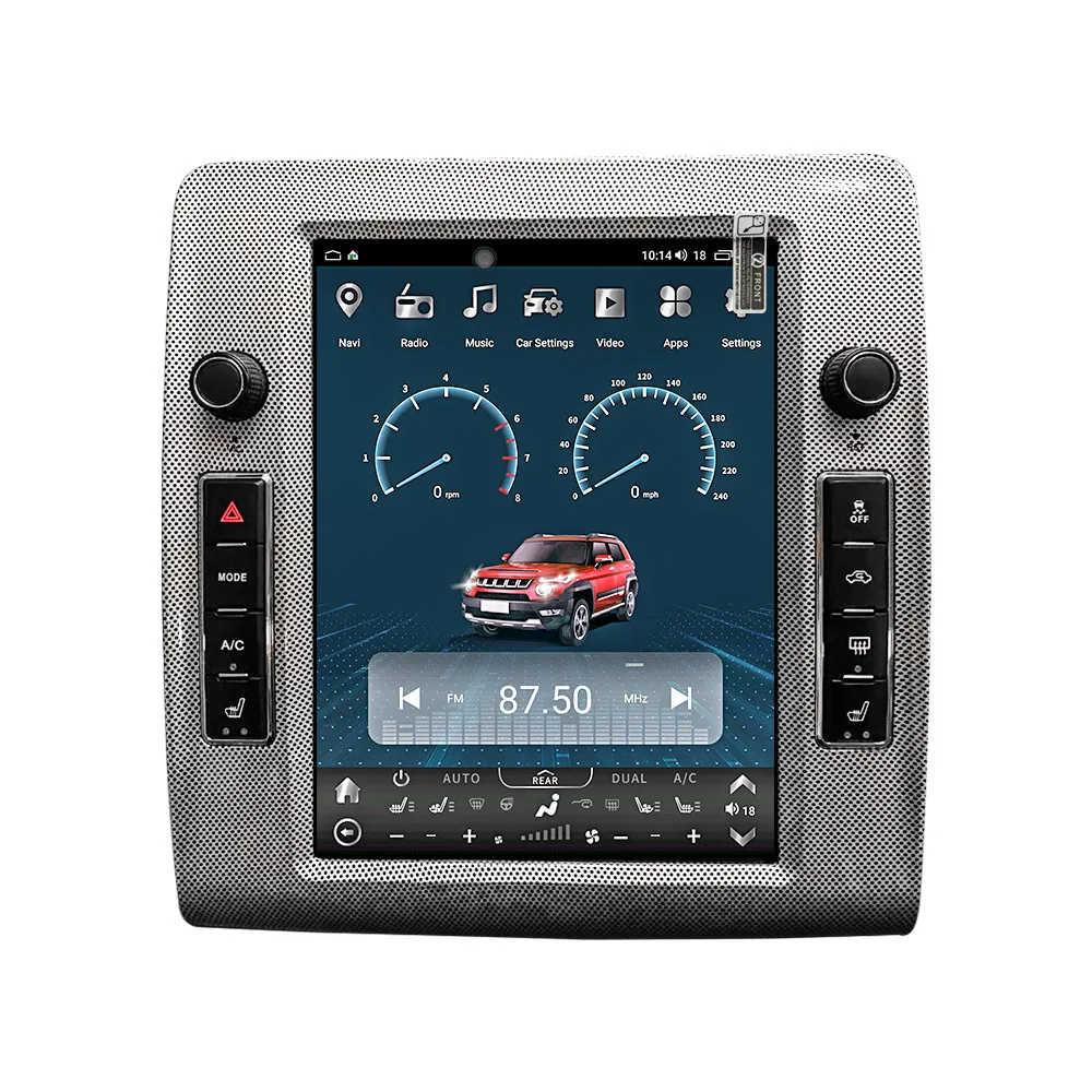 10.4 Inch Car Dvd Player Android Radio Touch Screen Gps Navigation Carplay Challenger 2008-2014