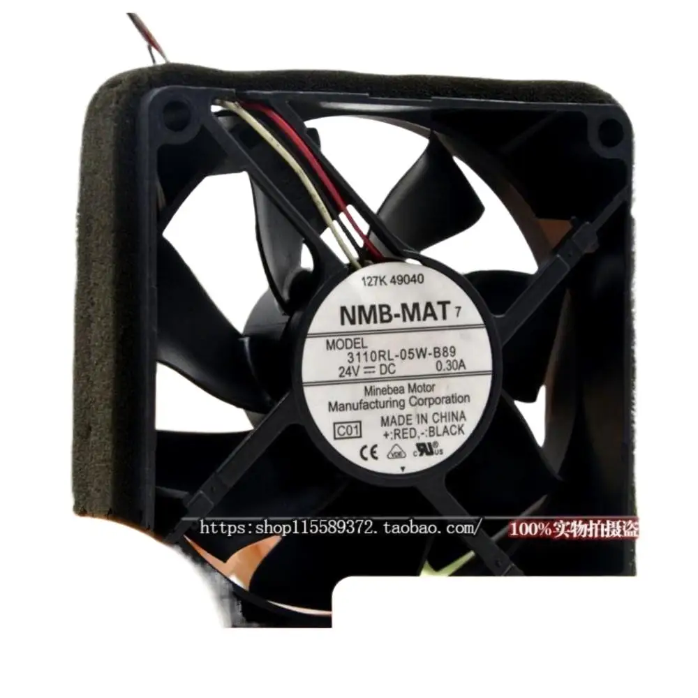

For NMB 3110RL-05W-B89 8025 24V 0.3A 3-Wire Converter Cooling Fan, High Airflow Industrial & Power Supply