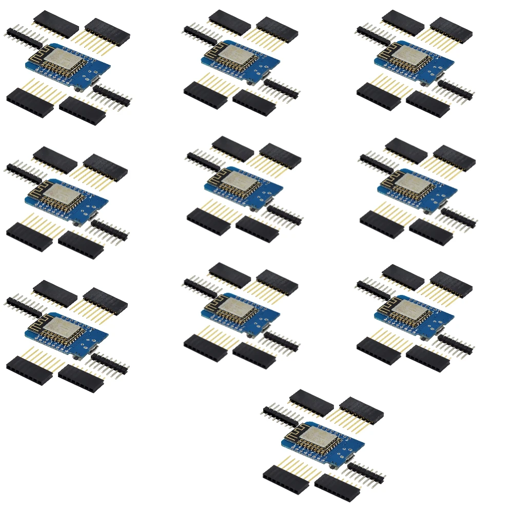 1-10PCS WeMos D1 Mini TYPE-C/Micro USB ESP8266 ESP-12F CH340G V2 Module WiFi D1 Mini Development Board 3.3V With Pin For Arduino