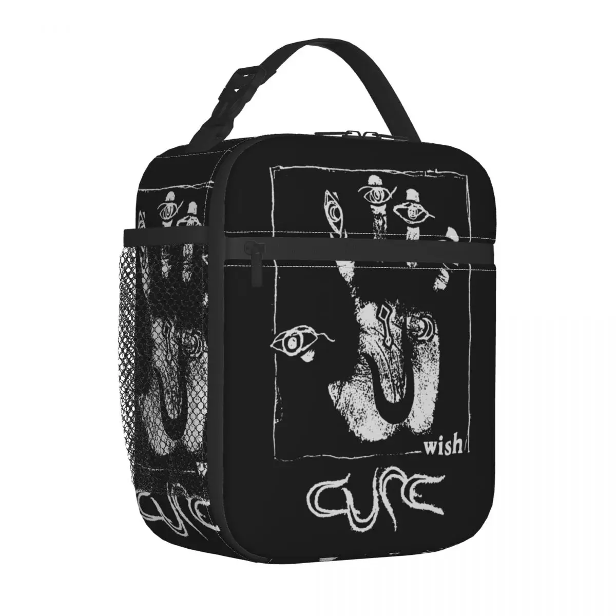 Custom Goth Rock Band The Cure Lunch Bag Women Warm Cooler Insulated Lunch Boxes for Children School