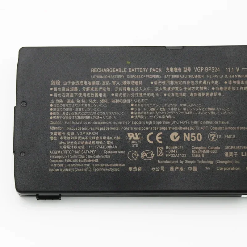 11.1V 4400mAh Laptop  Battery VGP-BPS24 for SONY SA SB SC SD SE VPCSA VPCSB VGP-BPL24 VPCSD-113T PCG-41217T