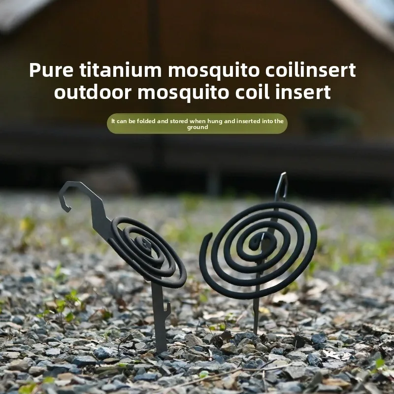 

Открытый Кемпинг Стойка для благовоний от комаров Титановый пол для благовоний от комаров Вставка для бутылок Открывалка для бутылок Складной крючок от комаров