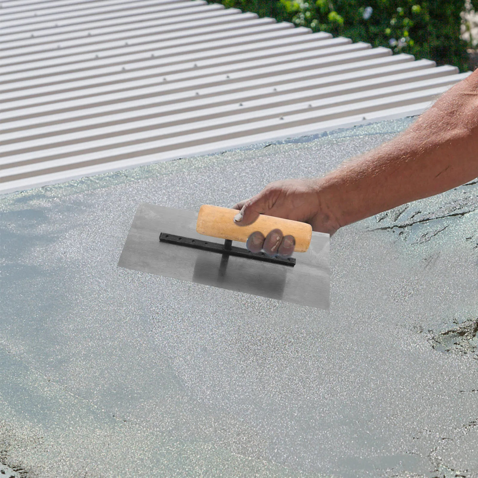 

Стальная кельма с деревянной ручкой, многофункциональный инструмент для шпаклевки, выравнивания и затирки, сверхпрочный ручной инструмент для каменщика, инструменты для работы с цементом