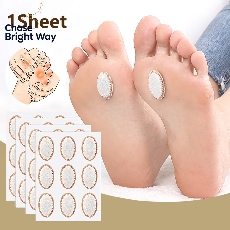 9PCS Oval Foam Chicken Eye Patch Foot Calluses Anti Abrasion Blister Stickers High Heels Anti Wear Patch Foot Care