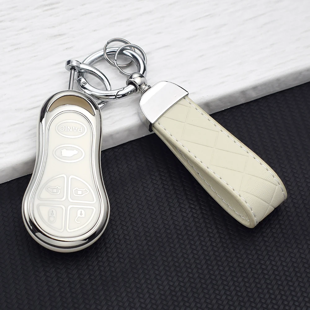 For Chrysler Prowler Town & Country Voyager Caravan Grand Garavan 6 Button TPU Remote Key Shell Case Car Key Housing Fob