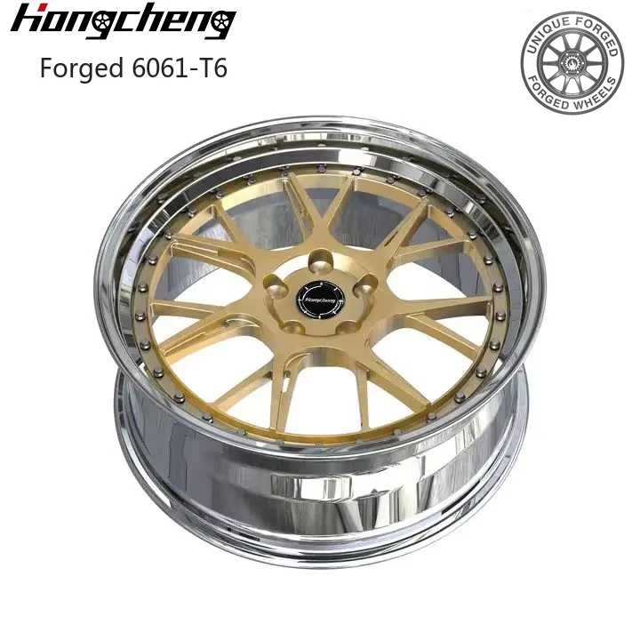 

2026 New Design Factory Customization 18-22 Inch 2 Piece Racing Car Rim Wheel Chrome Deep Lip Forged Wheels for Impala M3 M4