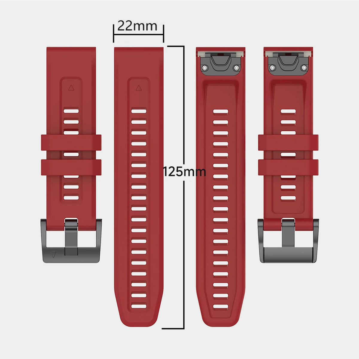 حزام سيليكون QuickFit لساعة Garmin ، سوار ساعة ، سوار لساعة Garmin Fenix 7 ، 7X ، 5Plus ، 6XPro ، Enduro 2 ، Gen 2 ، 22