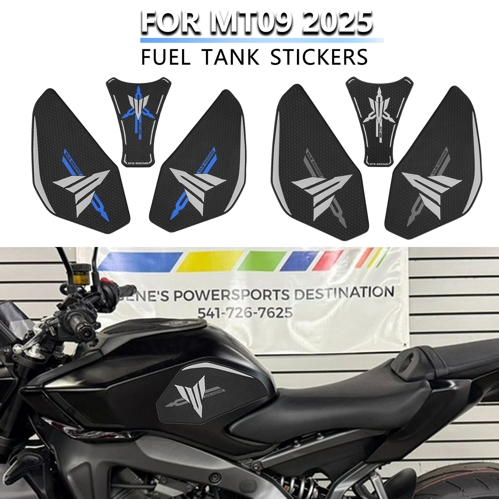 

For YAMAHA MT 09 MT-09 2025 MT09 SP 2024 Motorcycle Tank Pad Side Grips Gas Fuel Oil Knee Protector Stickers Decals MT09SP