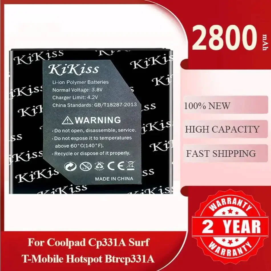 

2800Mah Kikiss Battery CPLD-427 For Coolpad CP331A Surf T-Mobile Hotspot BTRCP331A