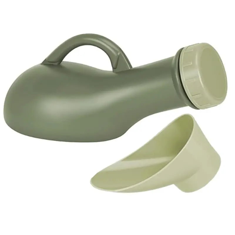 1000mlMen's urinal, brand new plastic with a twist-lock lid, leak-proof, convenient for use in cars and during travel, a small u