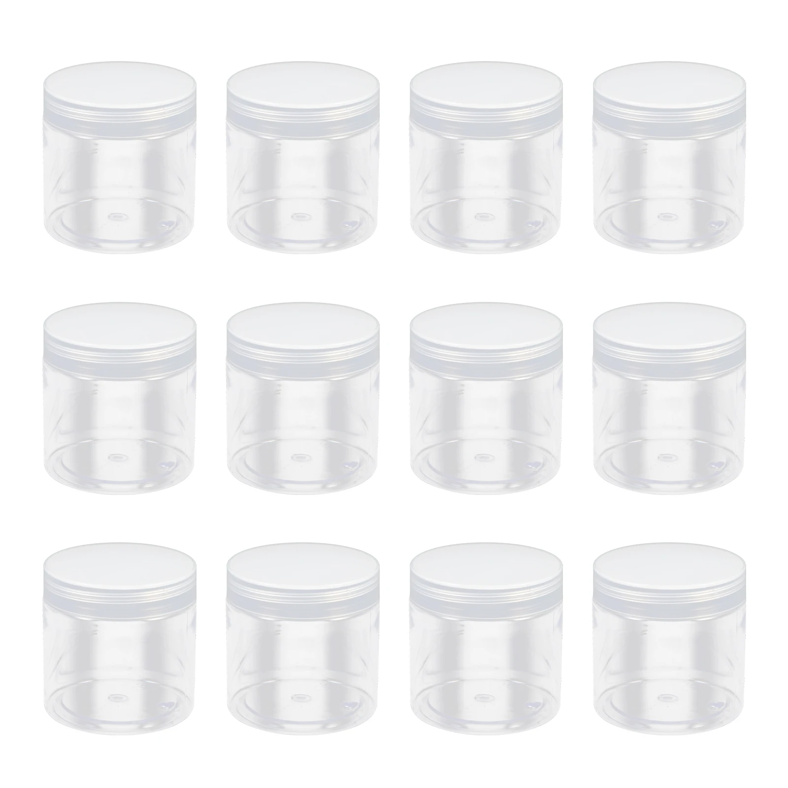 

20pcs Sealing Plastic Bottles Food Packaging Containers Round Design Durable Storage Bottles For Spices Nuts Kitchen Grains