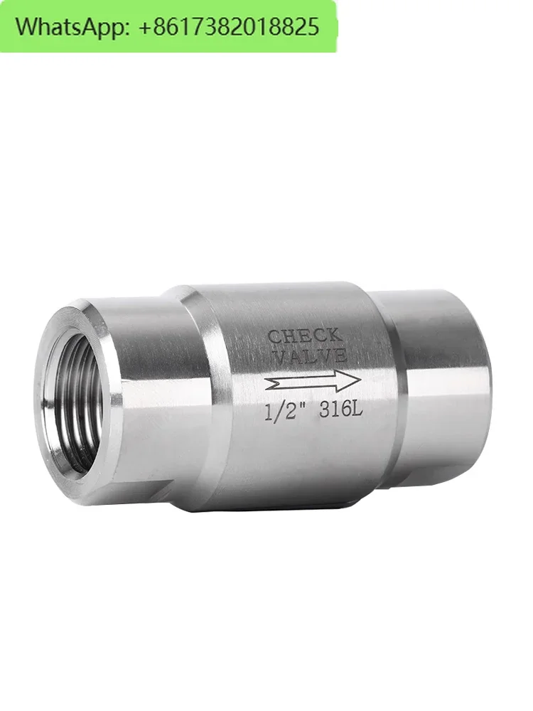 

316L stainless steel one-way valve, 4 points, high-temperature anti-corrosion and high-pressure check valve, 2 points, DN40