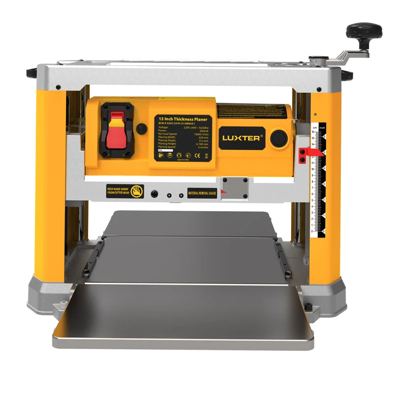 LUXTER 2000W 13 Inch Electric Wood Thicknesser Planer Multi-function Portable Woodworking Planing Machine