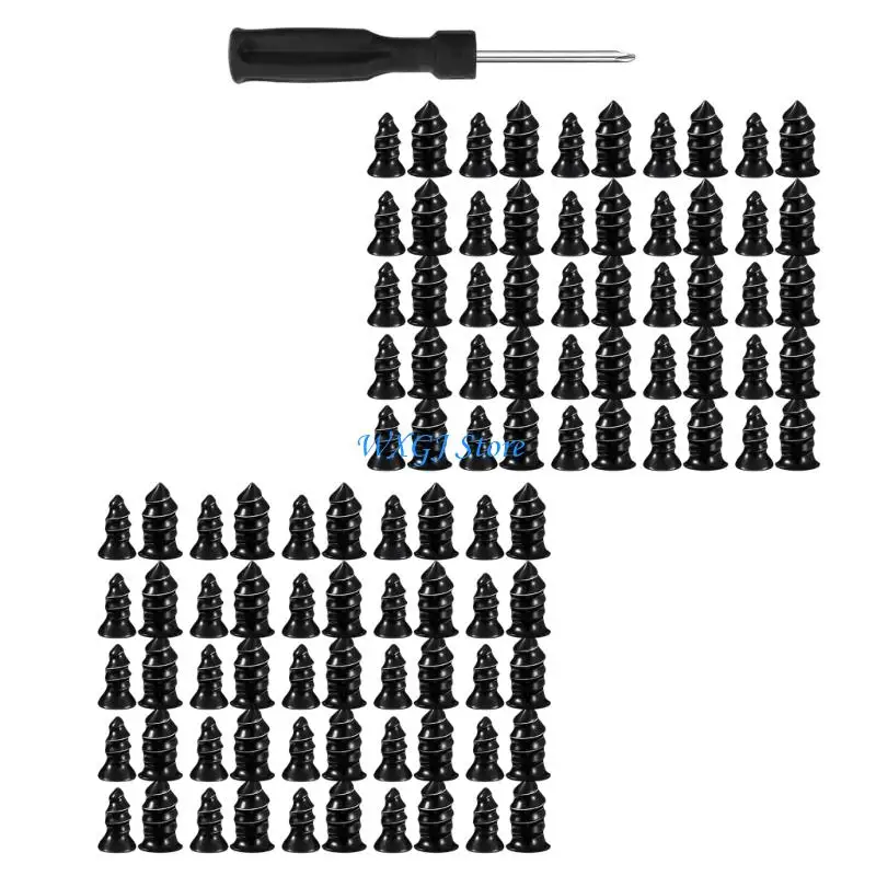 

37JE 101 Piece Tire Repair Emergency Puncture Plugs Set Quick Fix without Plugs Suitable for Car Motorcycles Trucks Bikes