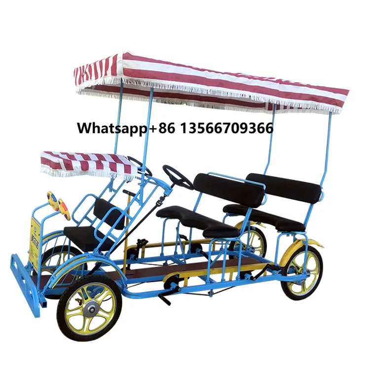 

Four-wheeled Bicycle Quad Bike Sightseeing Bike 20 "multi-person Cycling Bike