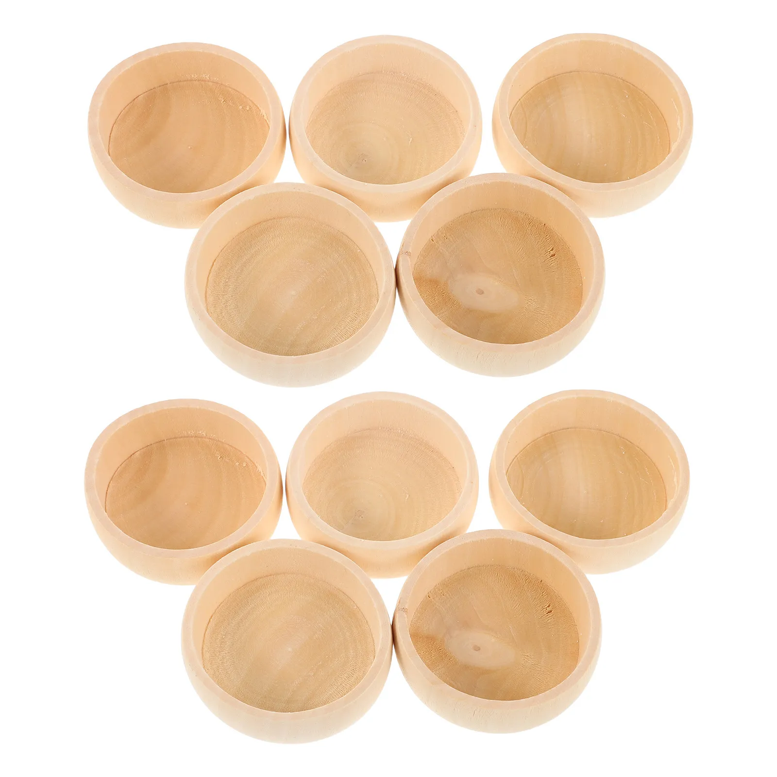 

Миниатюрные круглые деревянные чаши 52 мм, необработанные, для росписи, поделок, закусок и соусов, для развития мелкой моторики