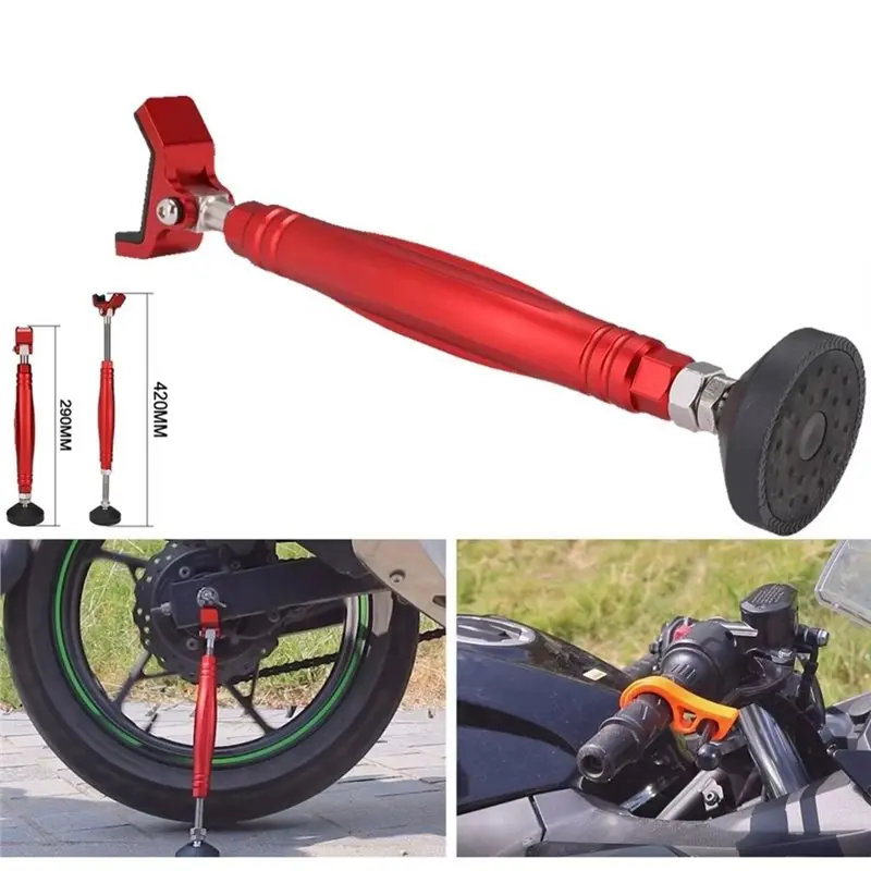 Motorcycle Support Side Wheel Stand Frame Balancer Lift With Brake Lock Hook Universal Motocross-A97E
