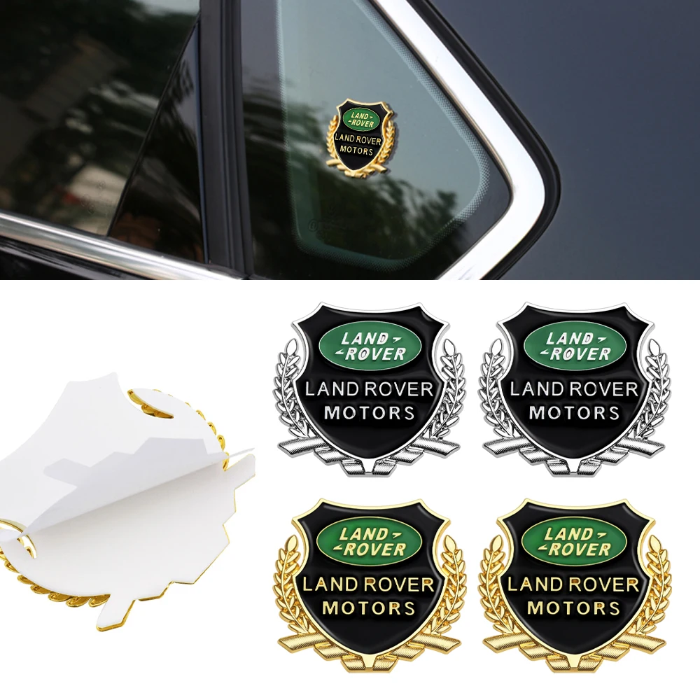 2PCS Metal badge decorative stickers Decal Decor Trunk Stickers For Land Rover SVR Discovery Velar Evoque Range Rover L322 L405