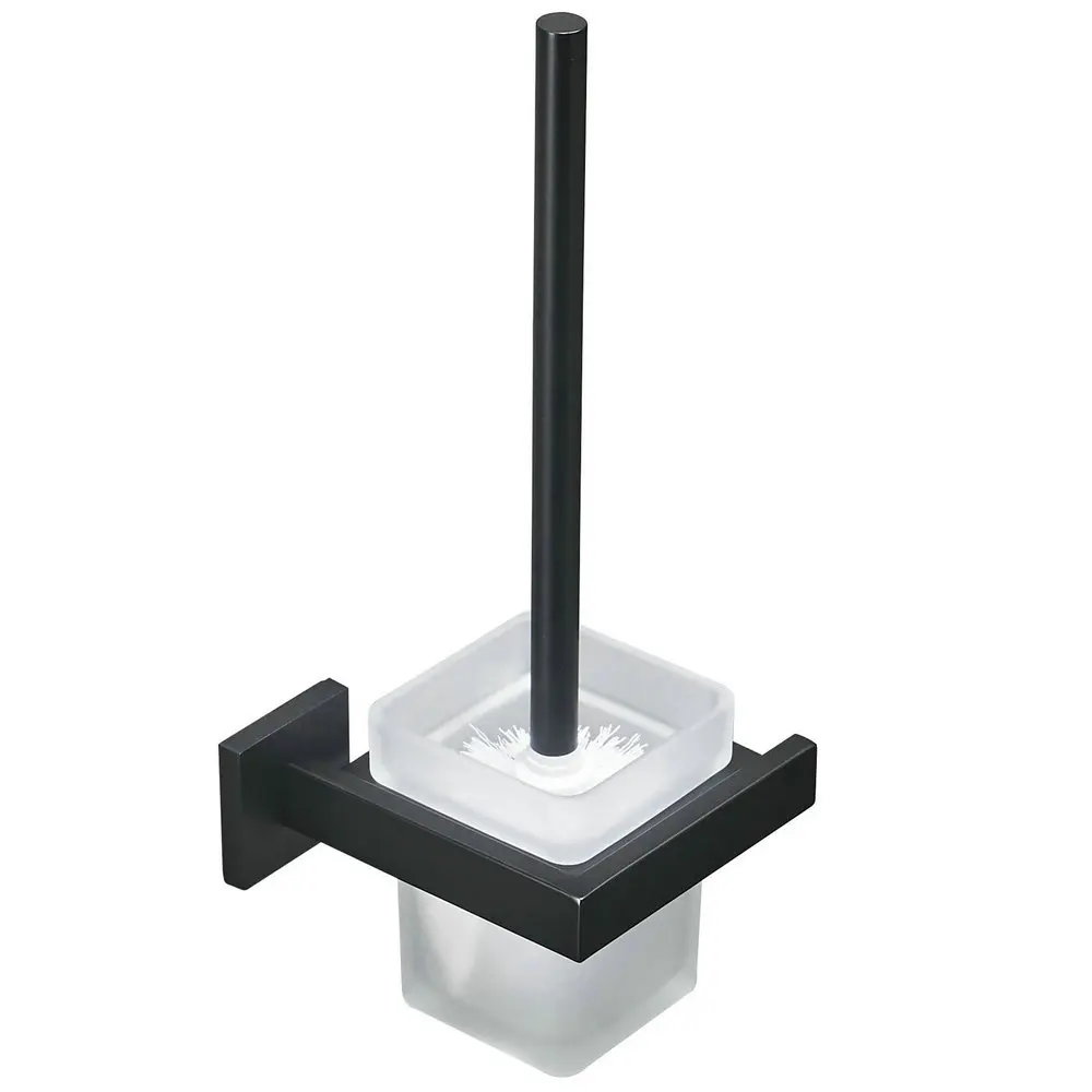 

Bath Accessories 304 Stainless Steel Black Toilet WC Clean Brush Holder Wall Mounted Bathroom Golden Toilet Brush Holder