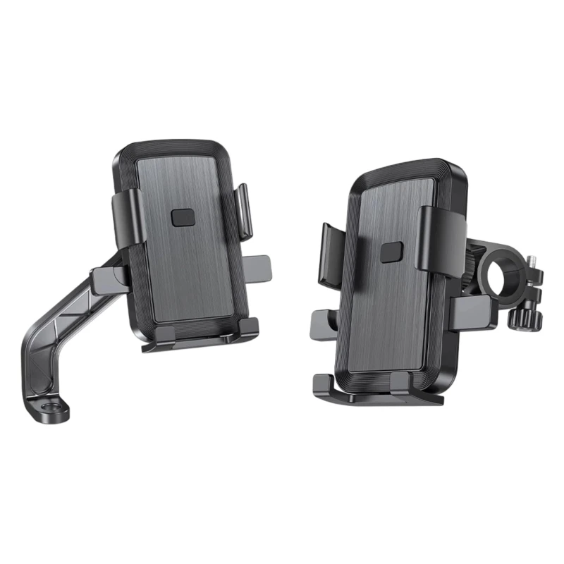 Telefon Halter Lenker/Rückspiegel Montiert Drehen Telefon Cradles Stoßfest Ständer Halter für Roller E-Bike X3UB – Detail 8