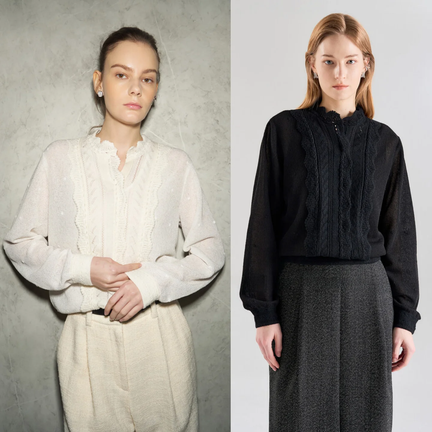 

Женский вязаный шерстяной жилет с вырезами в корейском стиле, модный, с кружевными вставками, дышащий, для повседневной носки