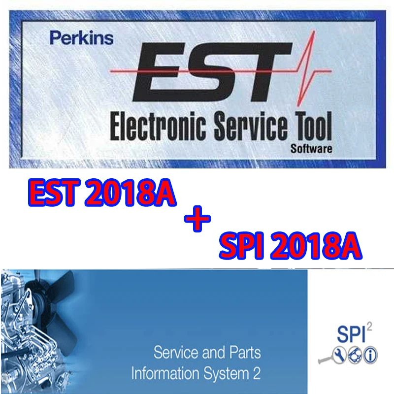 لأداة خدمة التشخيص الإلكترونية Perkins EST 2018A + نظام معلومات الخدمة والأجزاء 2 SPI2 2018A برنامج سيارة keygen