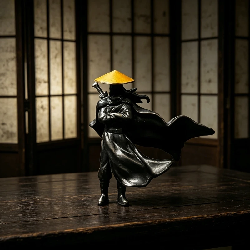 Resin Ancient Japanese Samurai Warrior Mini Ornament For Home Desktop Car Interior Office Art Decor Gift Decorative Figurines