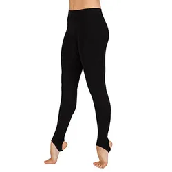 Adult Ballet Stirrup Leggings for Women Dancing Costume Gymnastics Nylon Spandex Yoga Dance Pants Black Skinny Fitness Pants