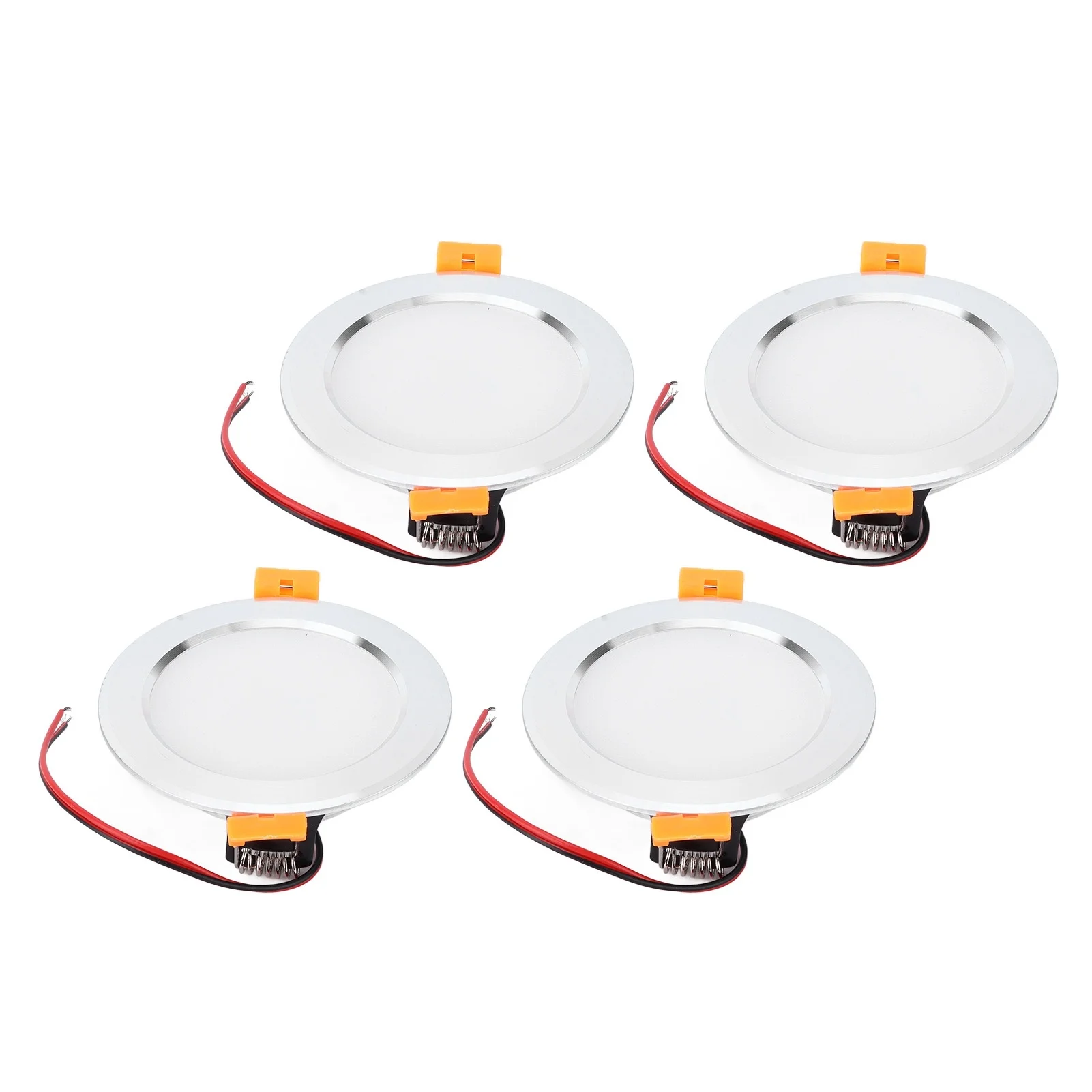 4pcs 4in Ceiling Light Round LED Downlight DC 12V 3W White RV Modification Accessories for Caravan Yacht