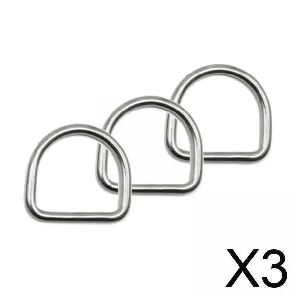 

Horseshoe Buckles D Rings 304 Stainless Steel Fasteners Silver Key Ring Material for Garment Bags
