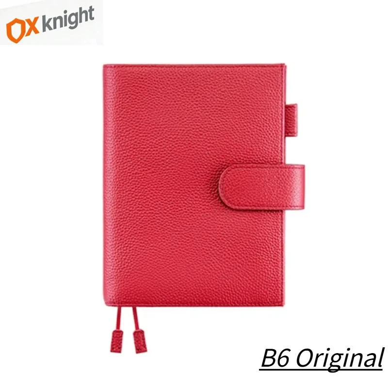 ox-knight-2026-original-series-cover-for-b6-stalogy-notebook-genuine-lychee-grain-cowhide-planner-organizer-agenda-journal