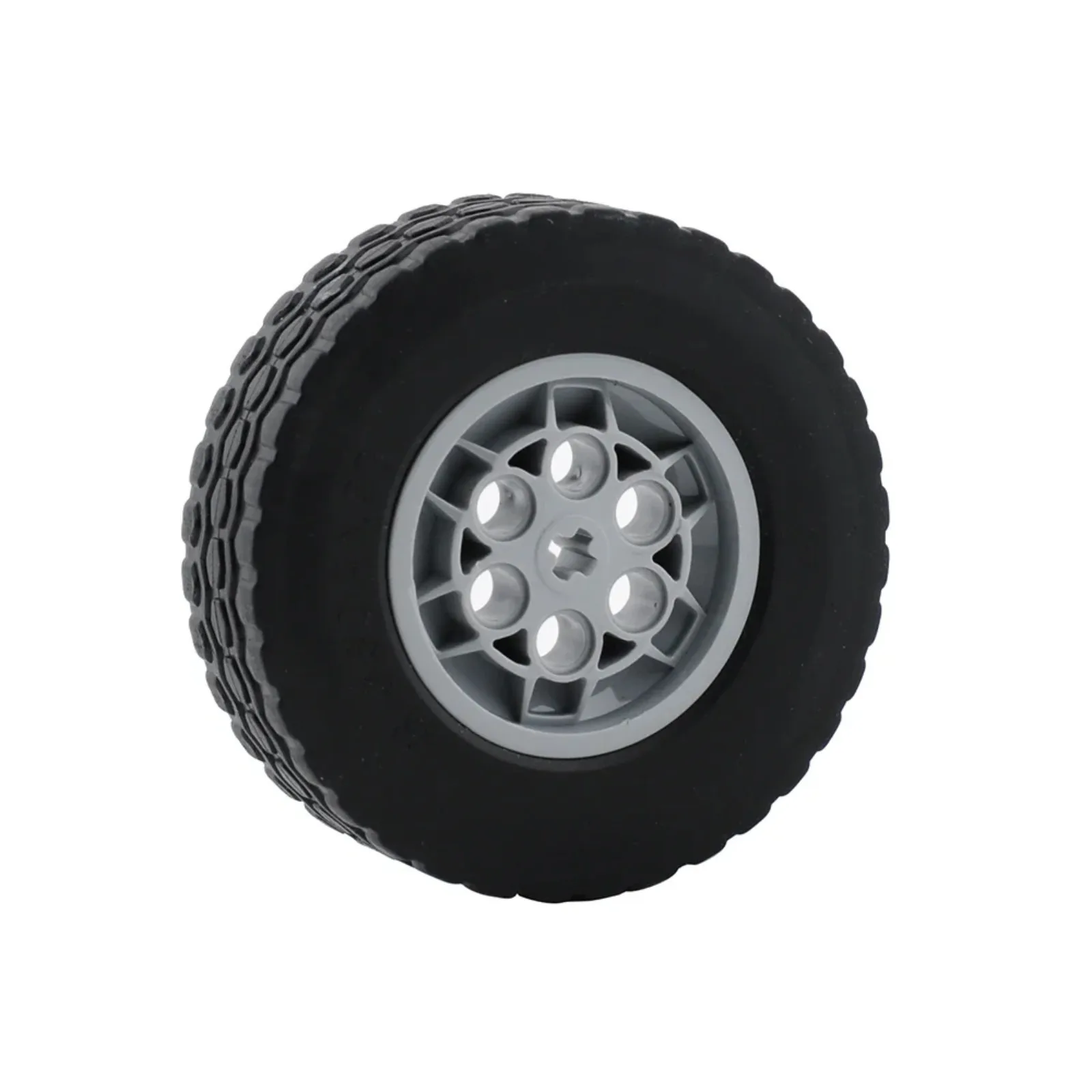 Zestaw klocków do samodzielnego montażu kół samochodowych 62,4x20mm, model 32019+86652, części do zabawek z klocków. — zdjęcie produktu 5