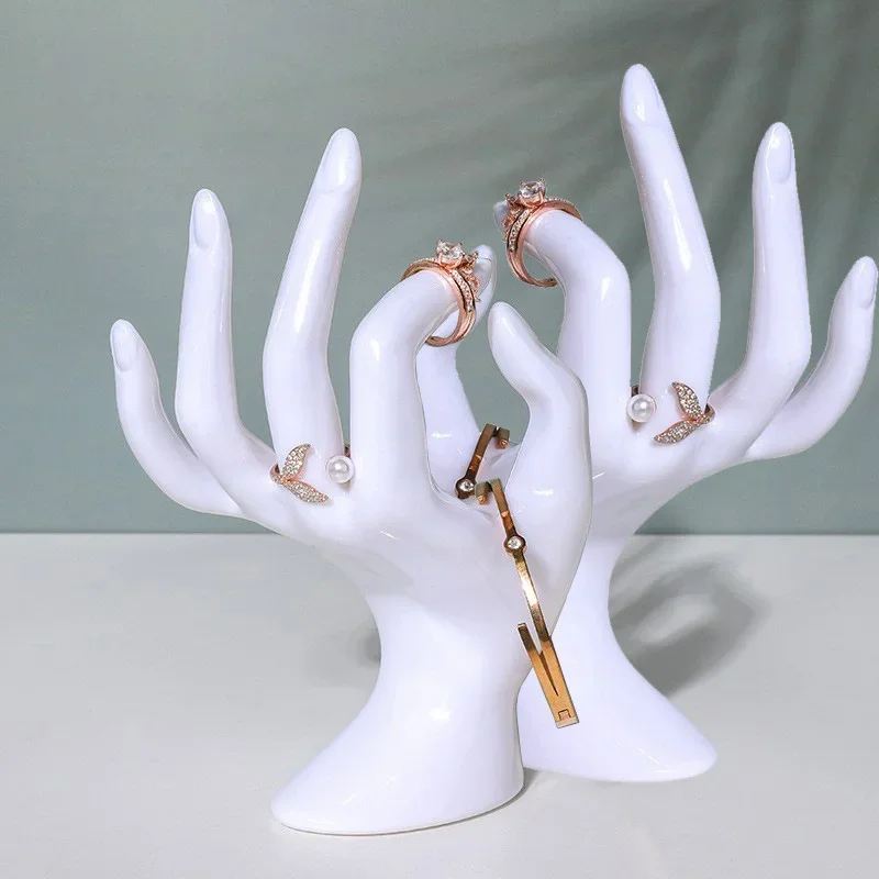 

Подставка для колец, пластиковая ручная модель, ювелирные изделия, реквизит для съемки, браслет, подставка для браслета