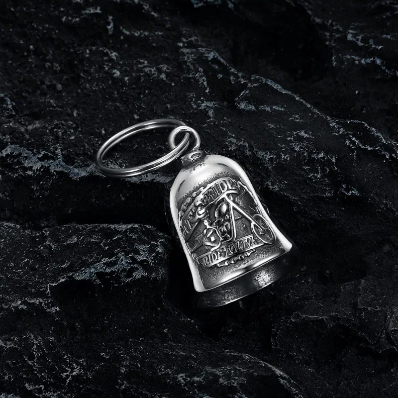 خمر أجنحة الشرير دراجة نارية شخصية محظوظ جرس قلادة قلادة أو المفاتيح يناسب جميع دراجة نارية الملحقات #4