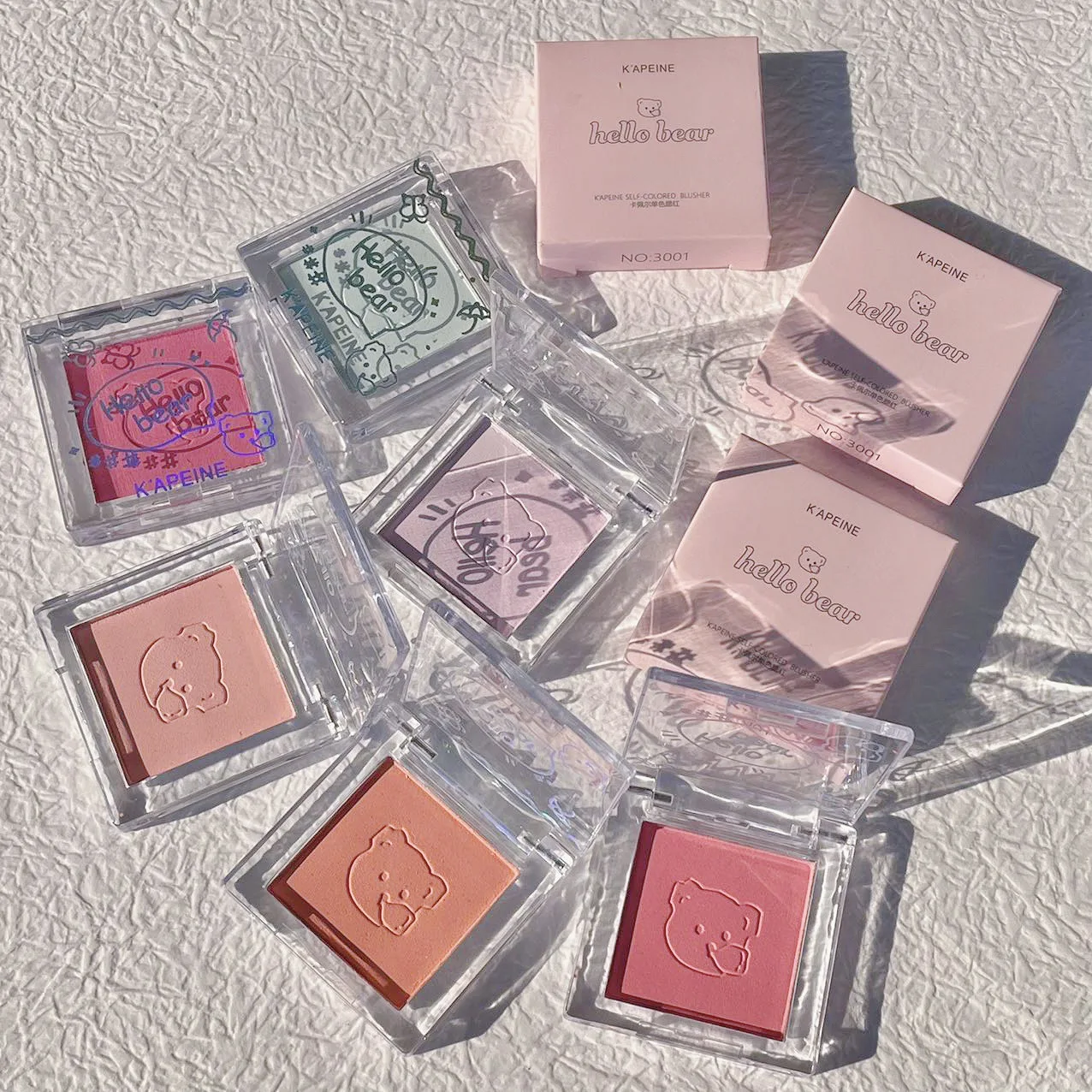 Paleta de colorete monocromática, colorete de espino rosa, polvo de tinte de mejillas, maquillaje facial Natural, paleta de sombra de contorno de melocotón rojo mate