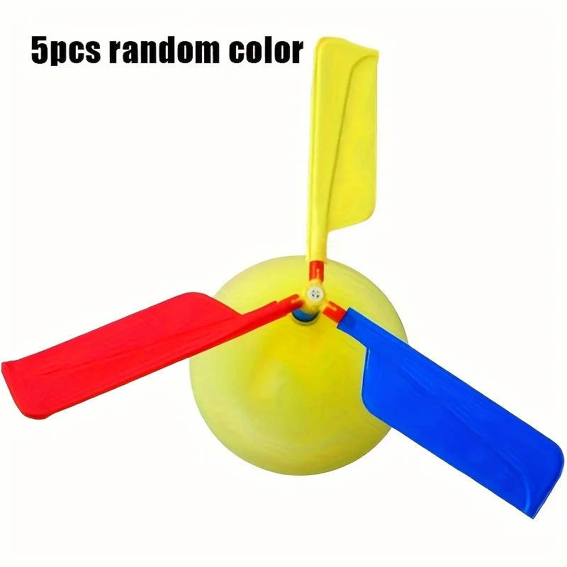 5PCS/Set of Toy Balloon Color Random Helicopter Children\'s Day Gift Flying Toys Outdoor Sports Toys Science Puzzle Toys