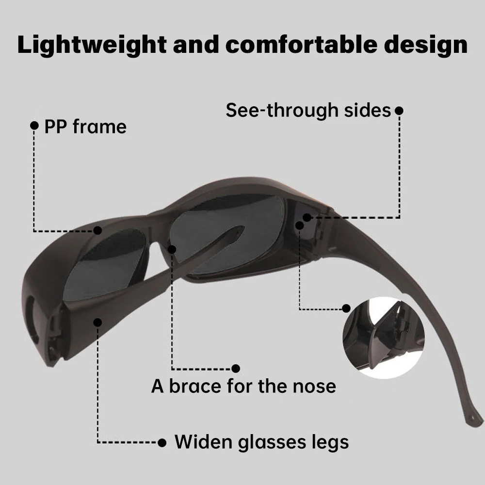 Anti Sterk Licht UV Booglassen Argonbooglassen Arbeidsbescherming Bril voor lassers Anti Laser Bril Lasgereedschap