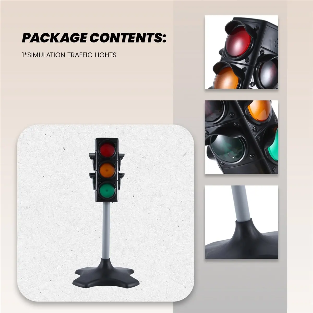 ●Kindergarten Simulation Traffic Lights Cognitive Safety Crossing the Road Traffic Signal Lights Children Early Education