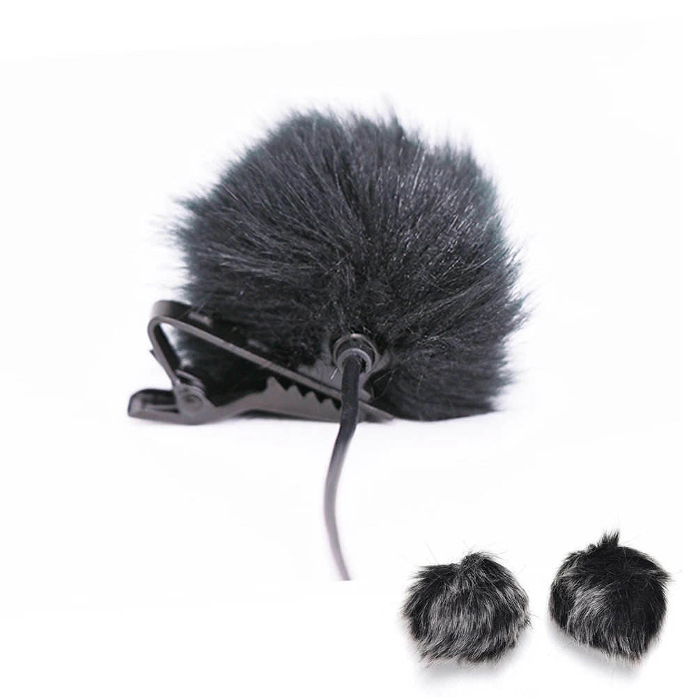 Popular Black Fur Windshield Windshield Windshield Suitable For Lapel Microphone Microphone Brand New Portable And Practical