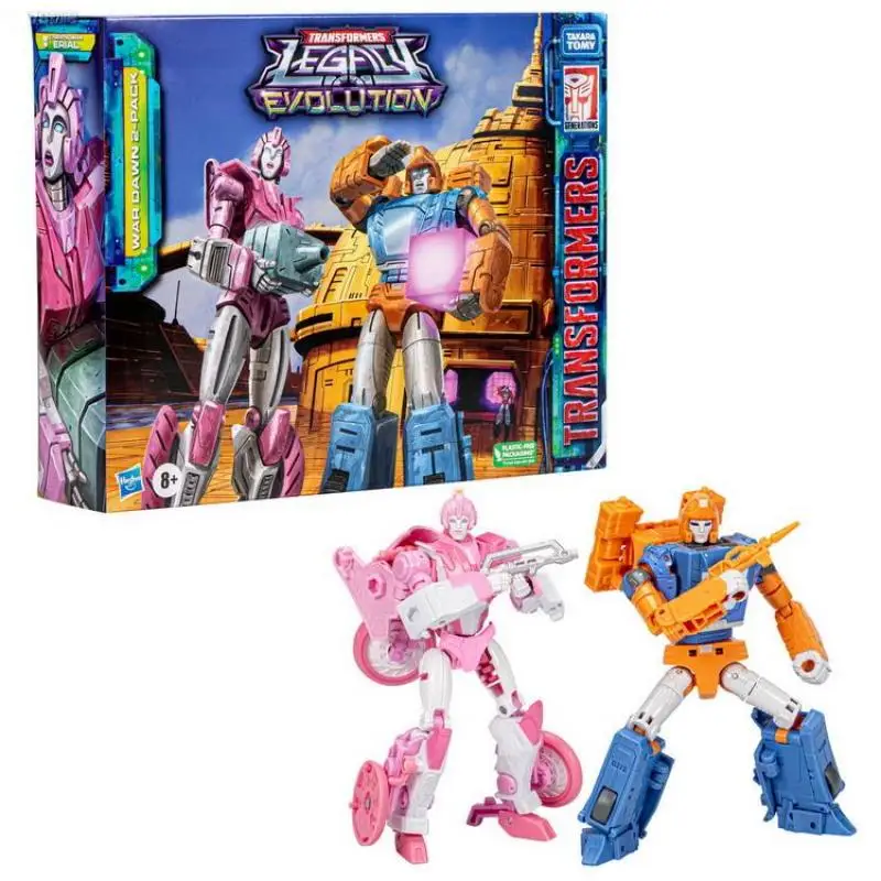 Hasbro Transformatoren Speelgoed Erfenis Evolutie Oorlog Dageraad Deluxe Cybertronian Erial En Dion 2-Pack Actie Figures﻿ Speelgoed Cadeau