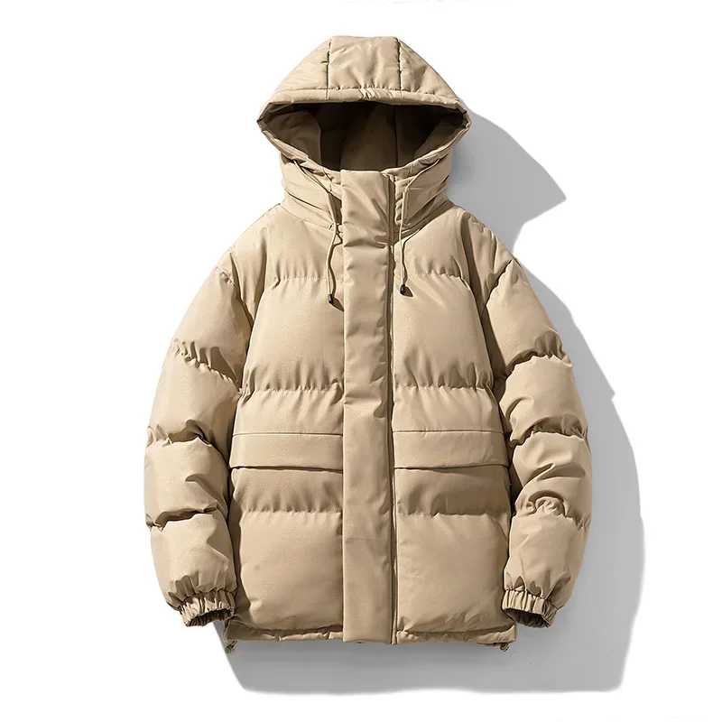 

Mens Autumn Hooded Casual Brand Windproof Outwear Hat Parkas New Winter Jacket Male Waterproof Parkas Jacket New Men Warm Coat