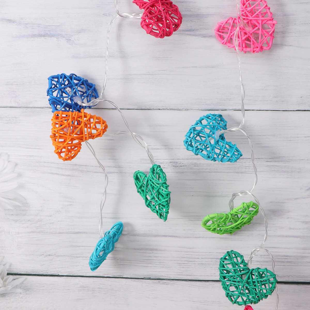 

String Valentine 's Day Decor Decorations Valentines Valentine's Decorative Heart Shape Rattan Vine