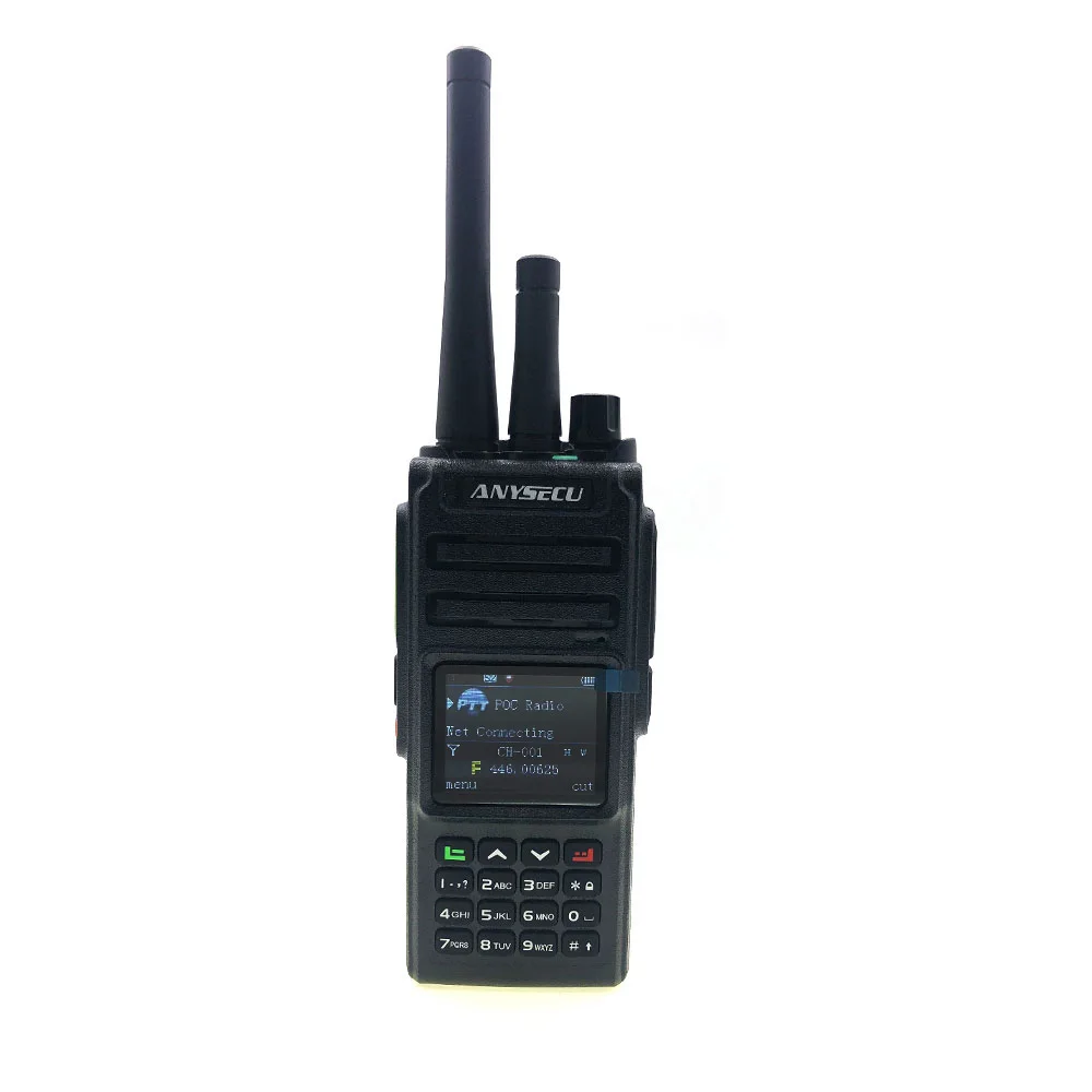 Anysecu R1560 Ds1560 4G Netwerk Radio Linux Systeem Werken Met Real-Ptt Platform Uhf Transceiver 400-520Mhz 2800Mah Draagbare Radio