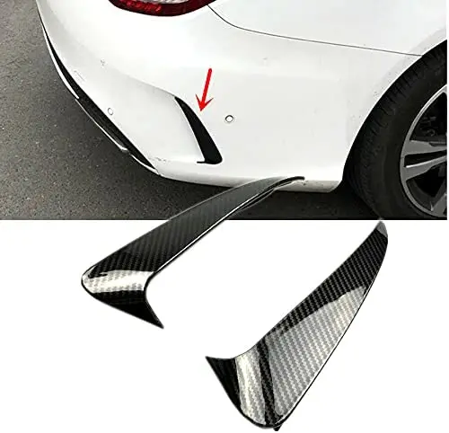 

Car Rear Bumper Spoiler Air Vent Trim Rear Side Vent Canard Insert Cover For Mercedes Benz C Class W205 C43 C63 AMG 2014 ~ 2019