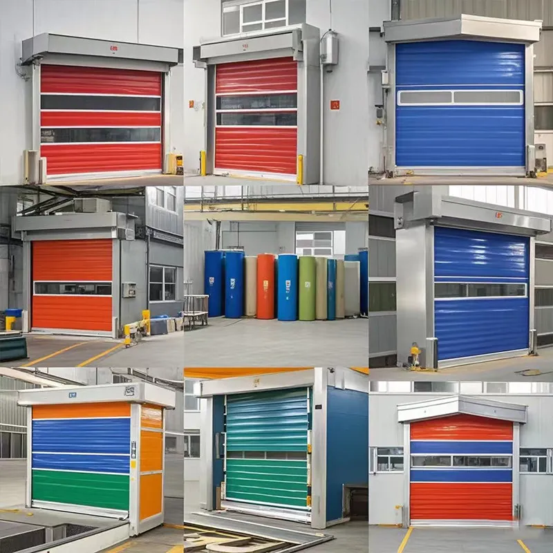 Customized Electric Induction Lifting PVC Fast Rolling Shutter Gate, Industrial Stacking Door for Workshop