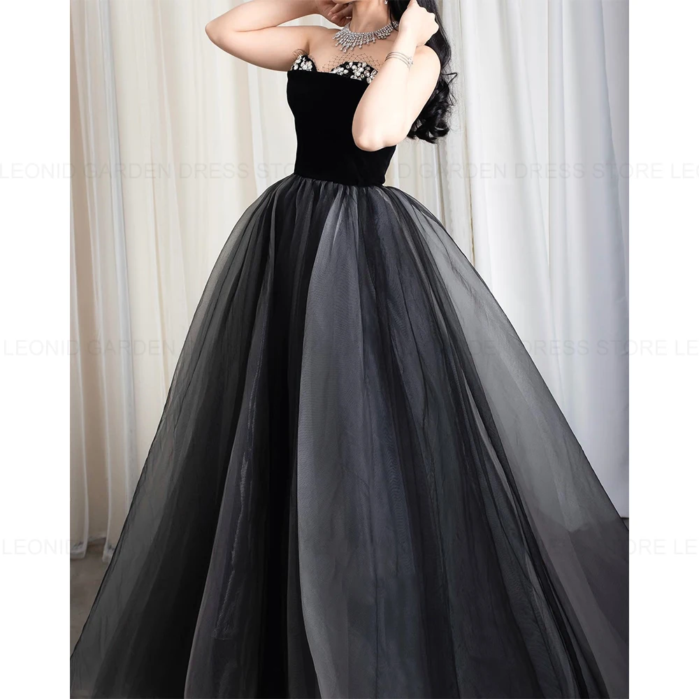 LEONID Simple Chiffon Pleated Party Evening Gown 2024 New A-Line Customized Prom Dress Asymmetrical Formal Occasion Dresses