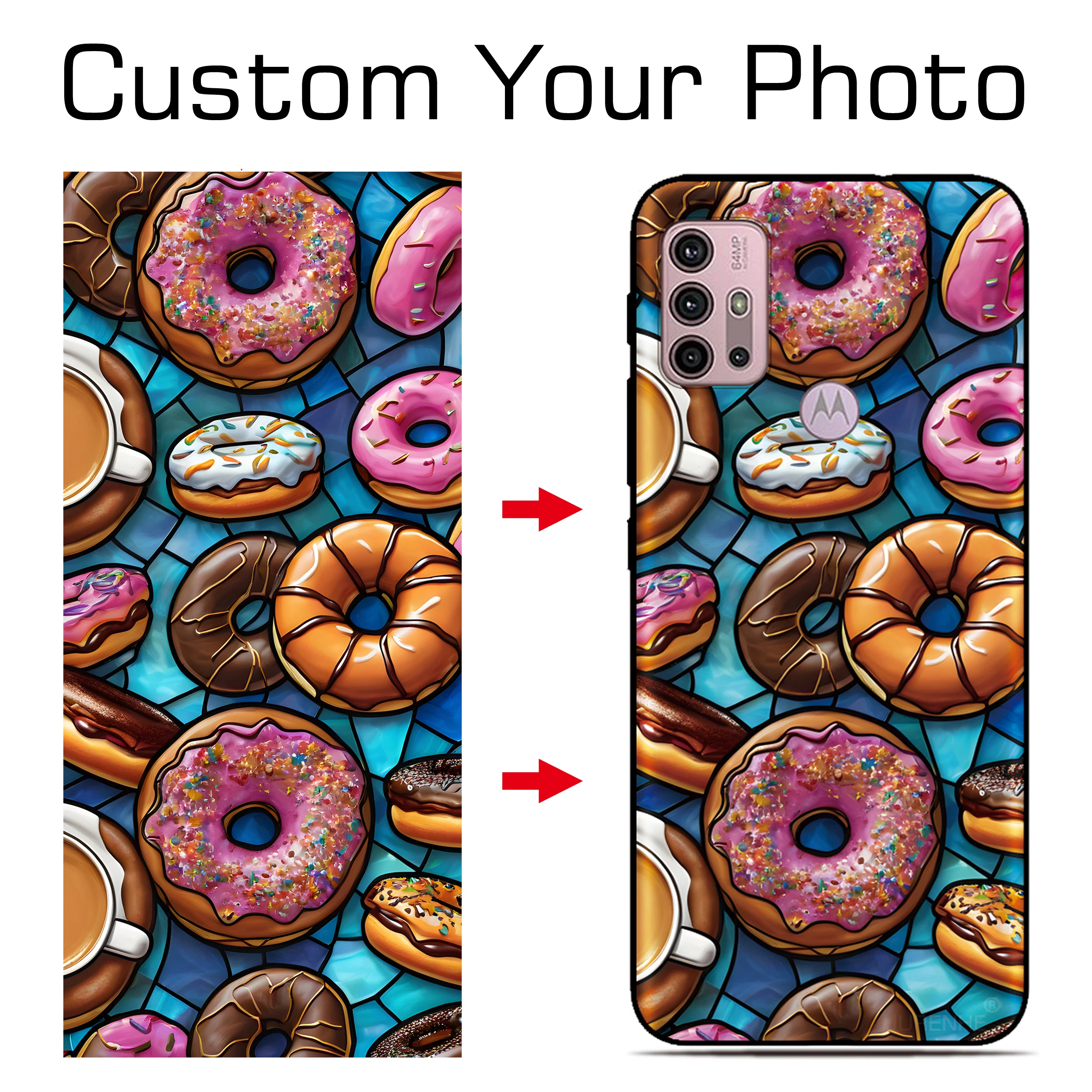 

Custom Phone Case For Motorola Moto E15 E14 G35 G34 G31 G41 G13 G23 G71 G72 G73 G32 E32 G60 G62 4G Personalized Photo Back Cover