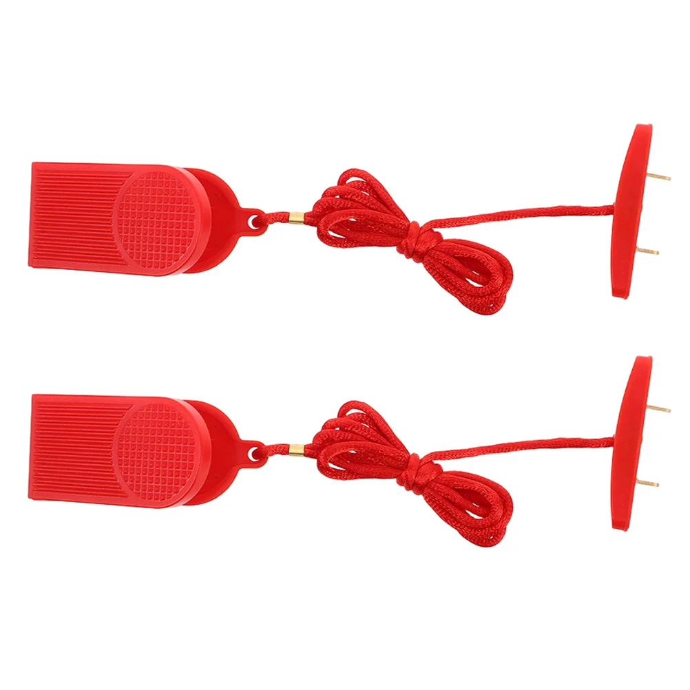 

2Pcs Universal Treadmill Key Replacement Emergency Stop Safety Key Dual Insert for Running Machines Fitness Gear Parts