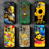Disney The Simpsons For iPhone 15 14 13 12 11 Pro Max Mini SE2 6 6S 7 8 Plus Phone Case Soft Liquid Silicone Cover